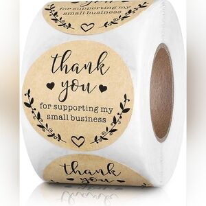 2” Thank 🖤You 🖤 For Supporting My Small Business Stickers•500 Pack